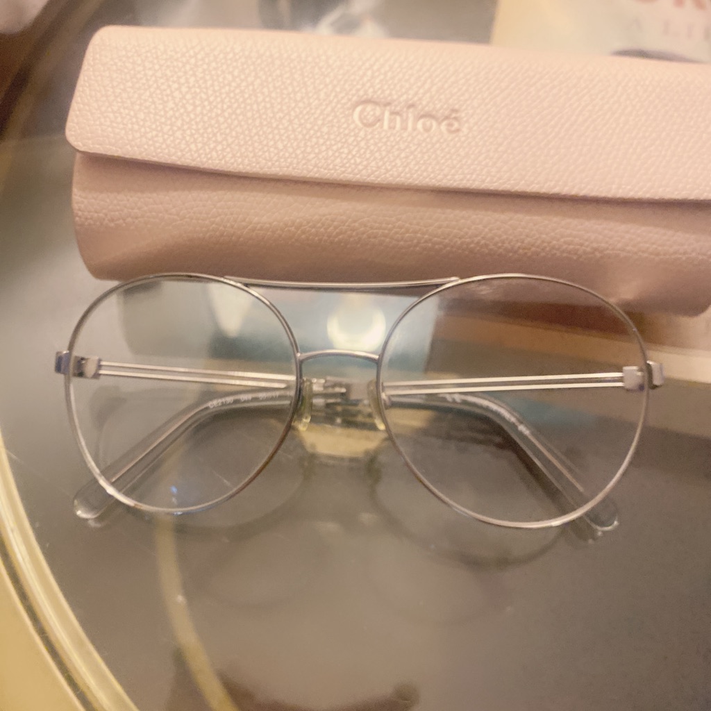 Pre-Owned But Never Worn Eyeglasses.Chloe Ce2130 Eyeglasses.Round Shape: Silver